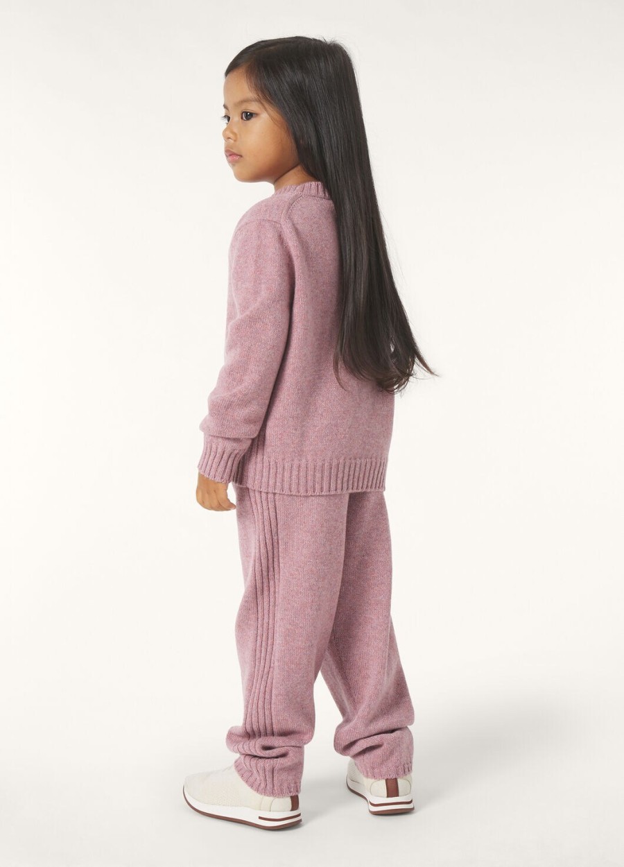 parksville kinderbroek baby kasjmier paars chips melange