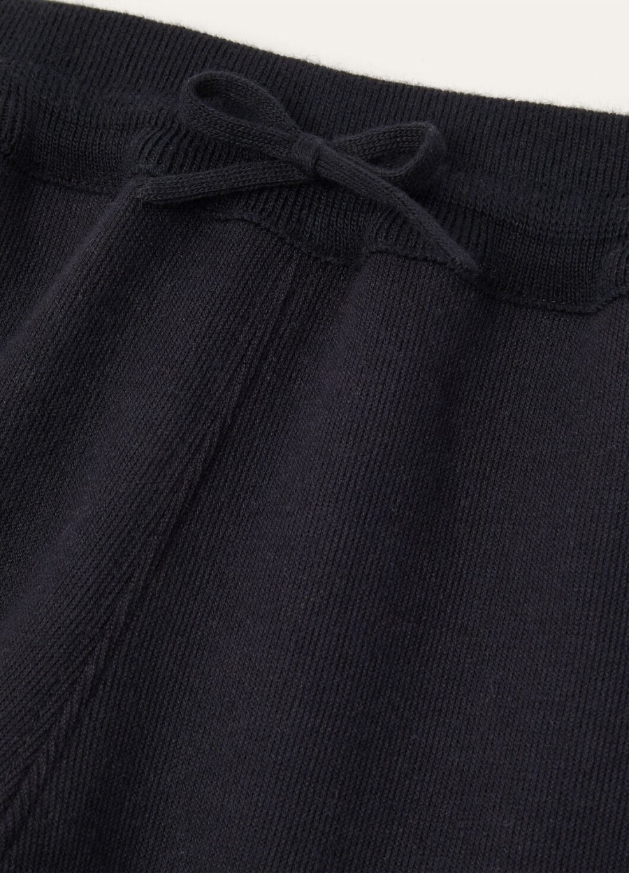 viera kids katoen zijde kasjmier broek marineblauw