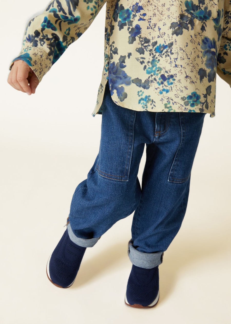 360 lp flexy walk kindertennisschoenen wish wol blauw fluoriet