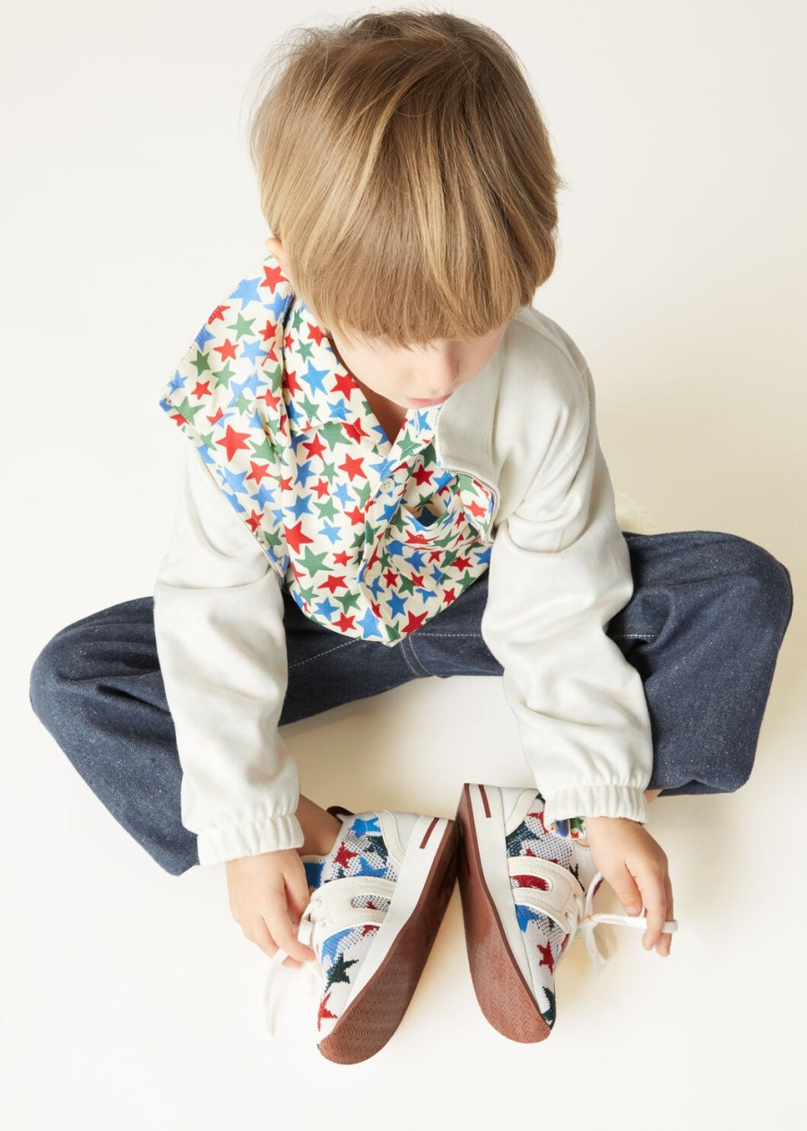 kindersneakers 360 lp flexy walk scheerwol roodblauwgroen
