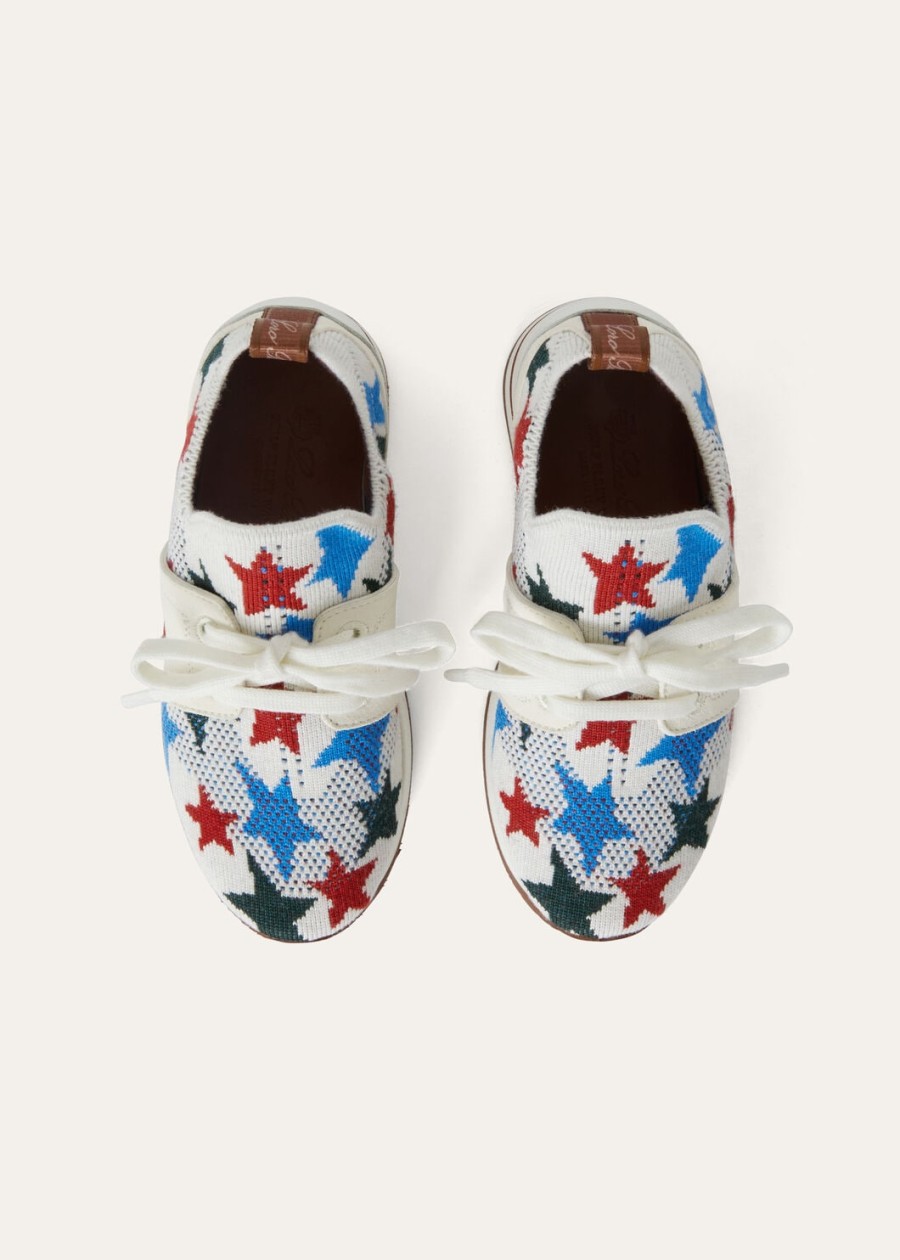 kindersneakers 360 lp flexy walk scheerwol roodblauwgroen