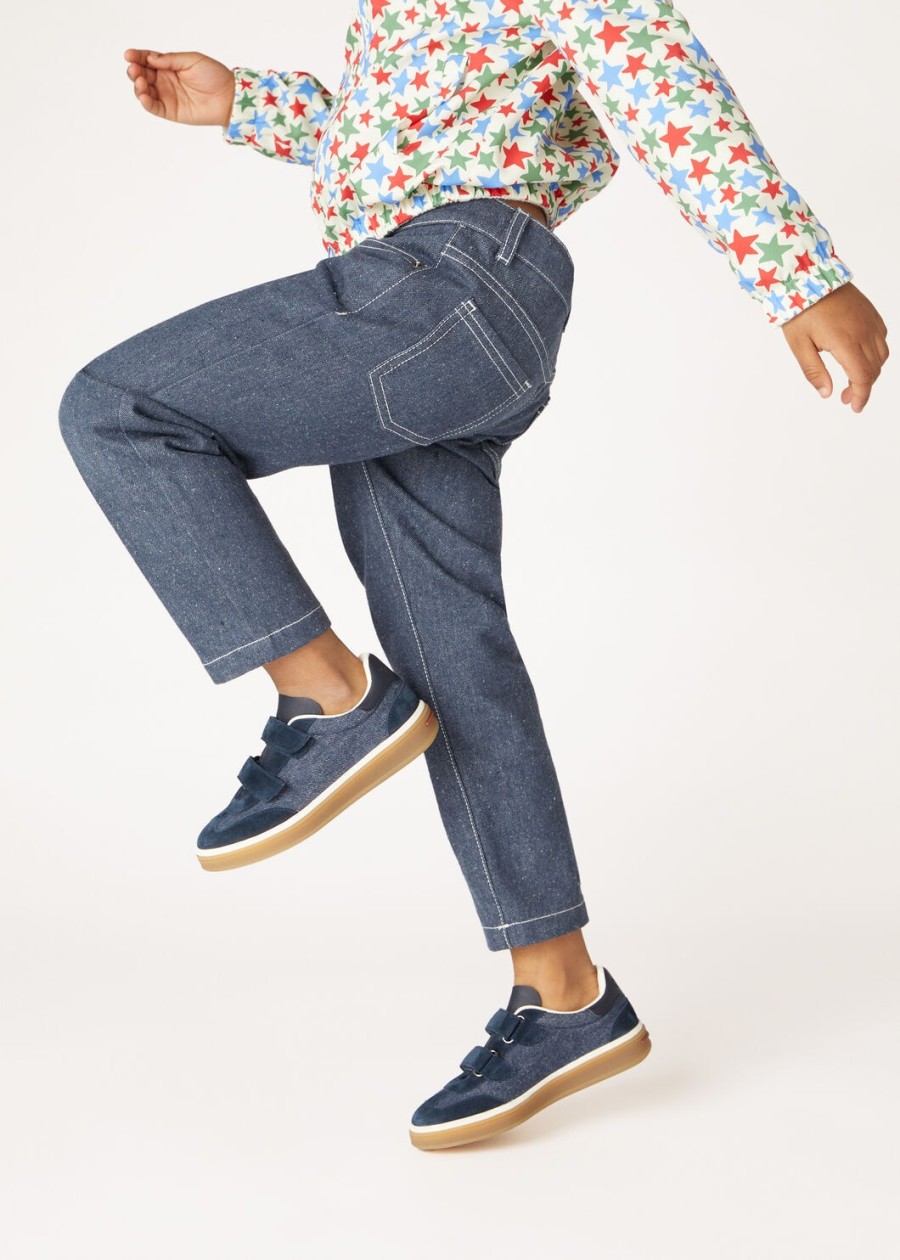 kinderwandelschoenen cotton surge blauw