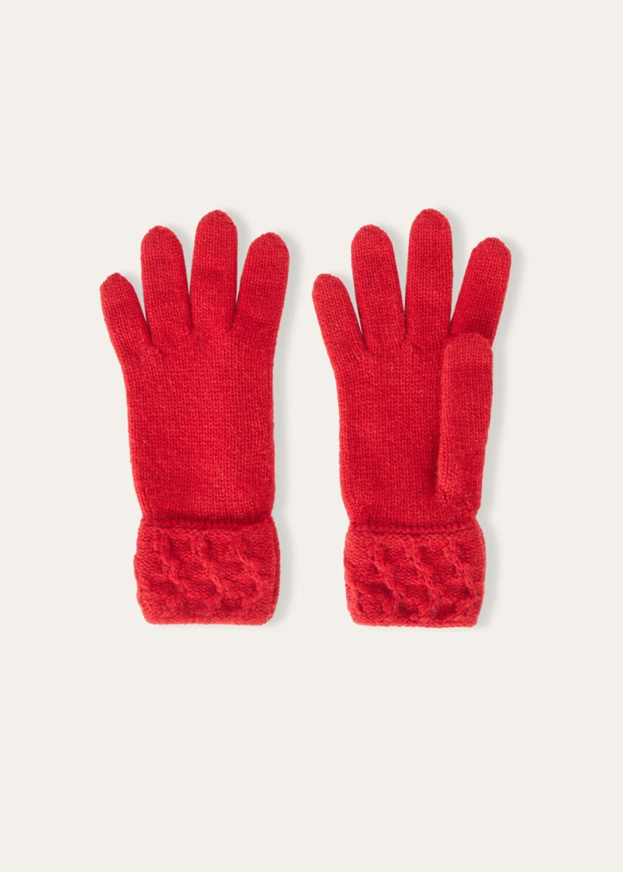 vallé baby kasjmier handschoenen snoepappelrood