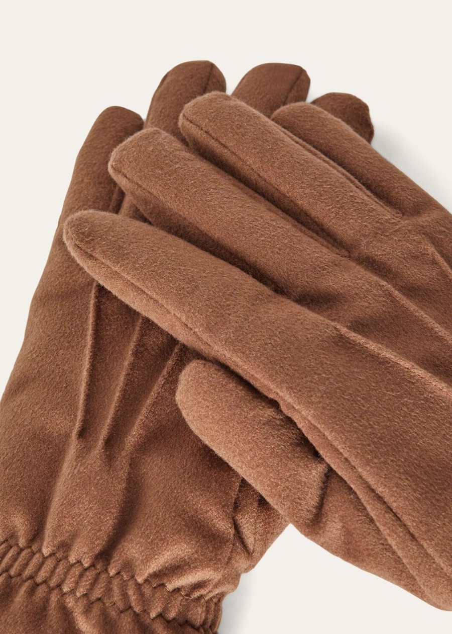 ashford kasjmier handschoenen - storm system kastanjebruin