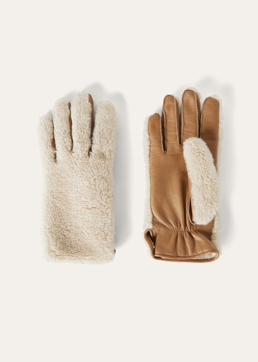 jarno zijden kasjmier handschoenen oude papyrus