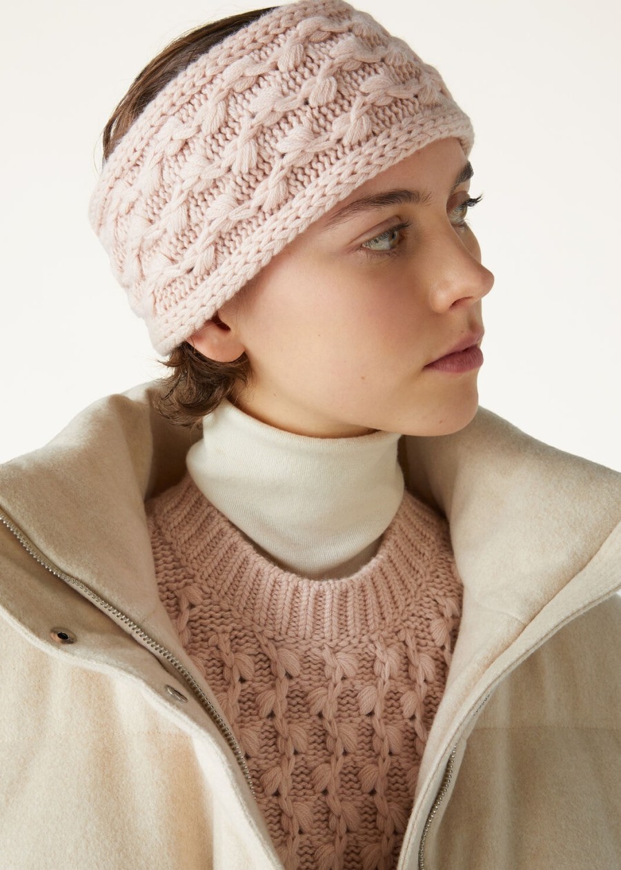vallé baby kasjmier hoofdband blushing beige melange
