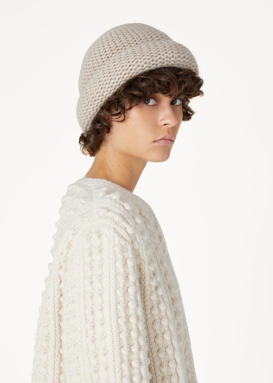 ashi beanie baby cashmere sesame sauce melange