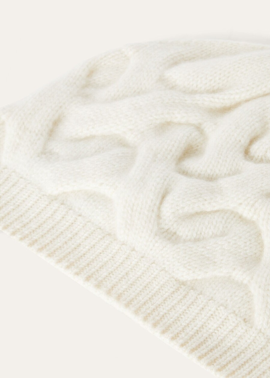 cocooning beanie baby cashmere white snow