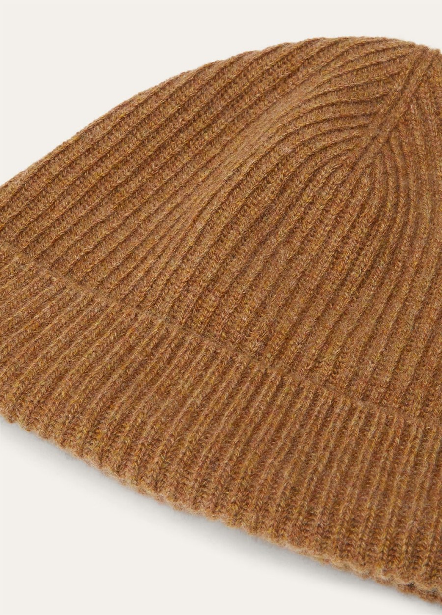 fobello beanie baby cashmere camel oasis melange