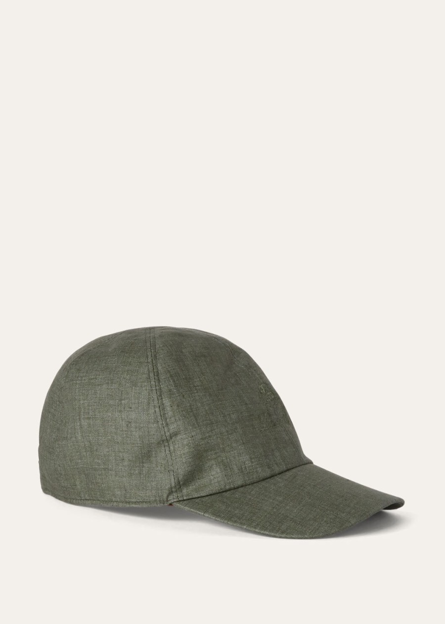 baseballpet groen linnen landschap