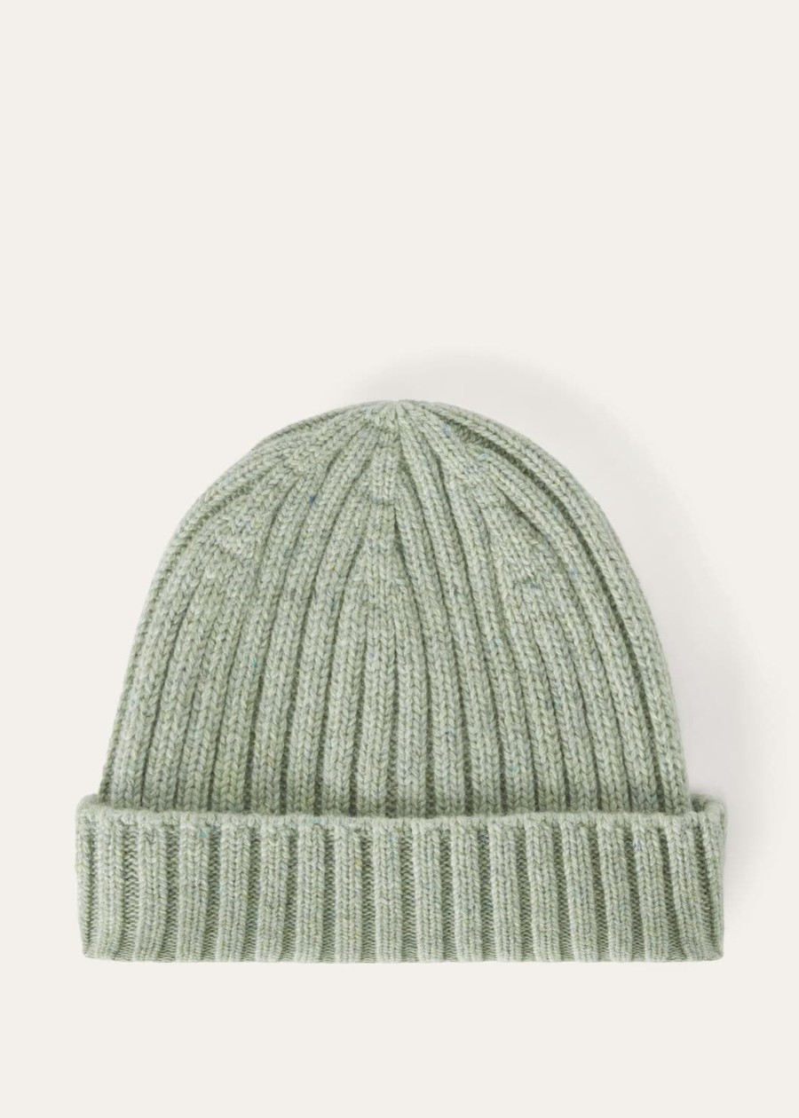 loro beanie cashmere light goat trellis melange