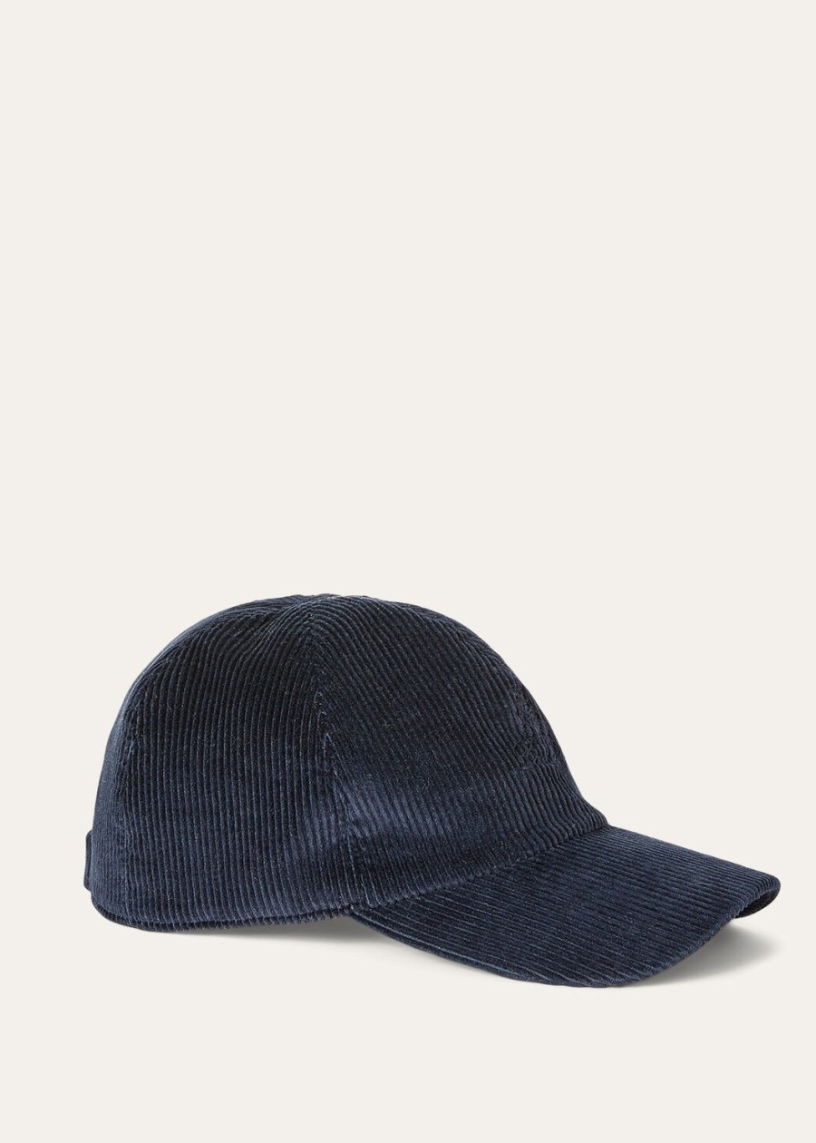 marineblauwe katoenen kasjmier baseballpet