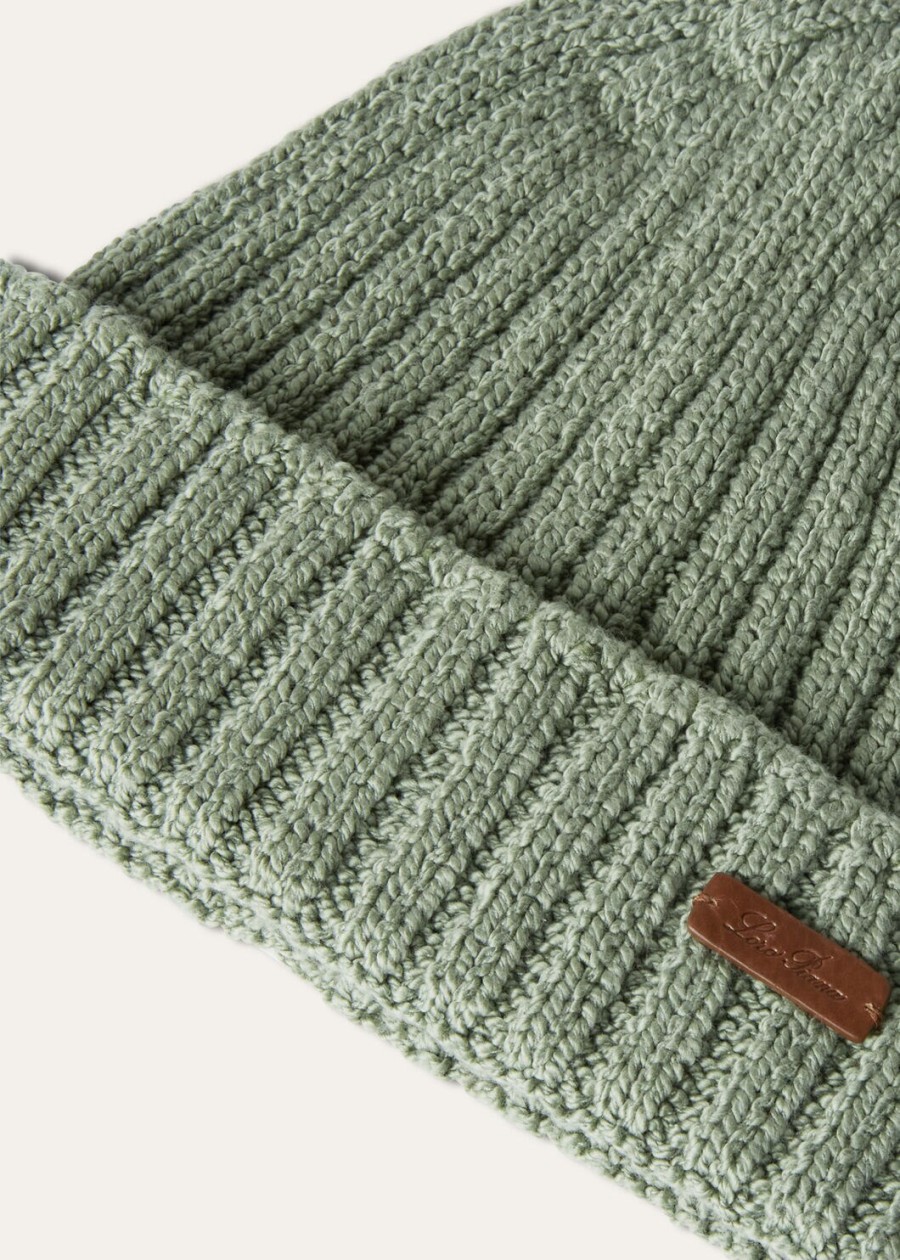 niseko beanie katoen salie borstelbladeren