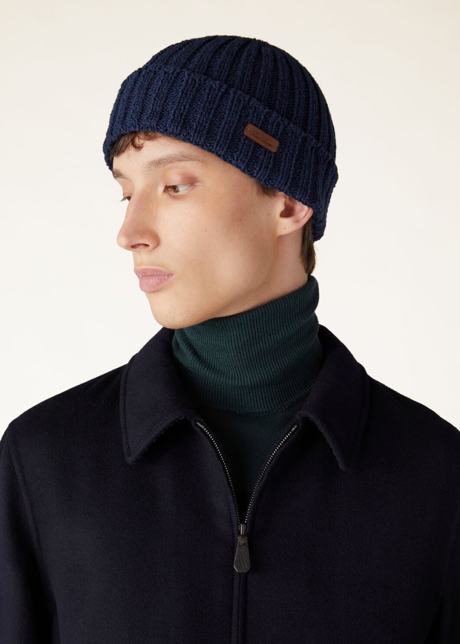 niseko beanie katoen donkere zee