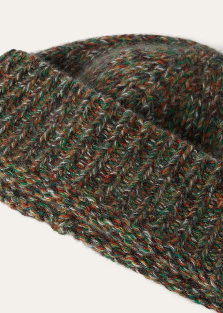bellamonte beanie cashmere coarsehair zomergroen