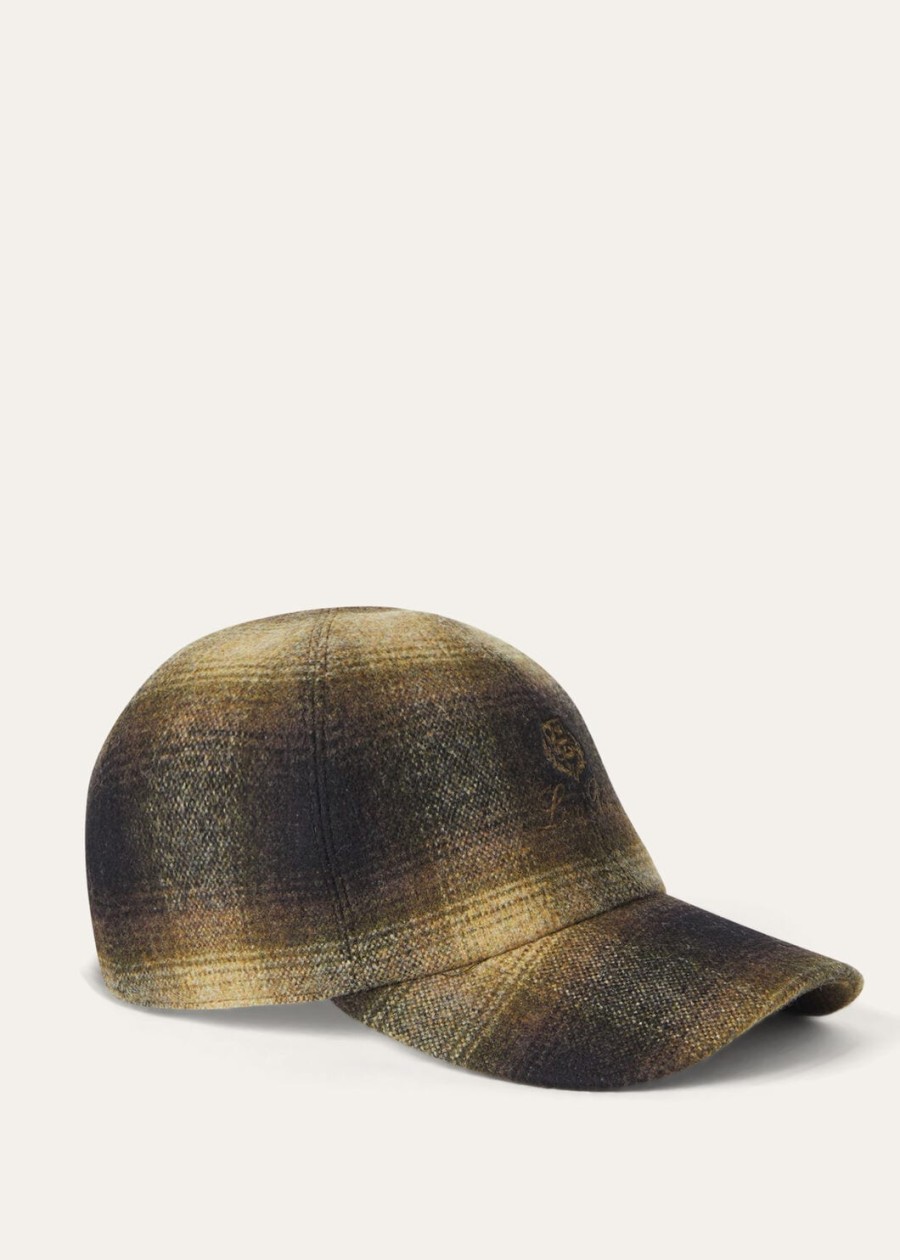 baseballpet van cashmere scheerwol forest fablesbeech melange