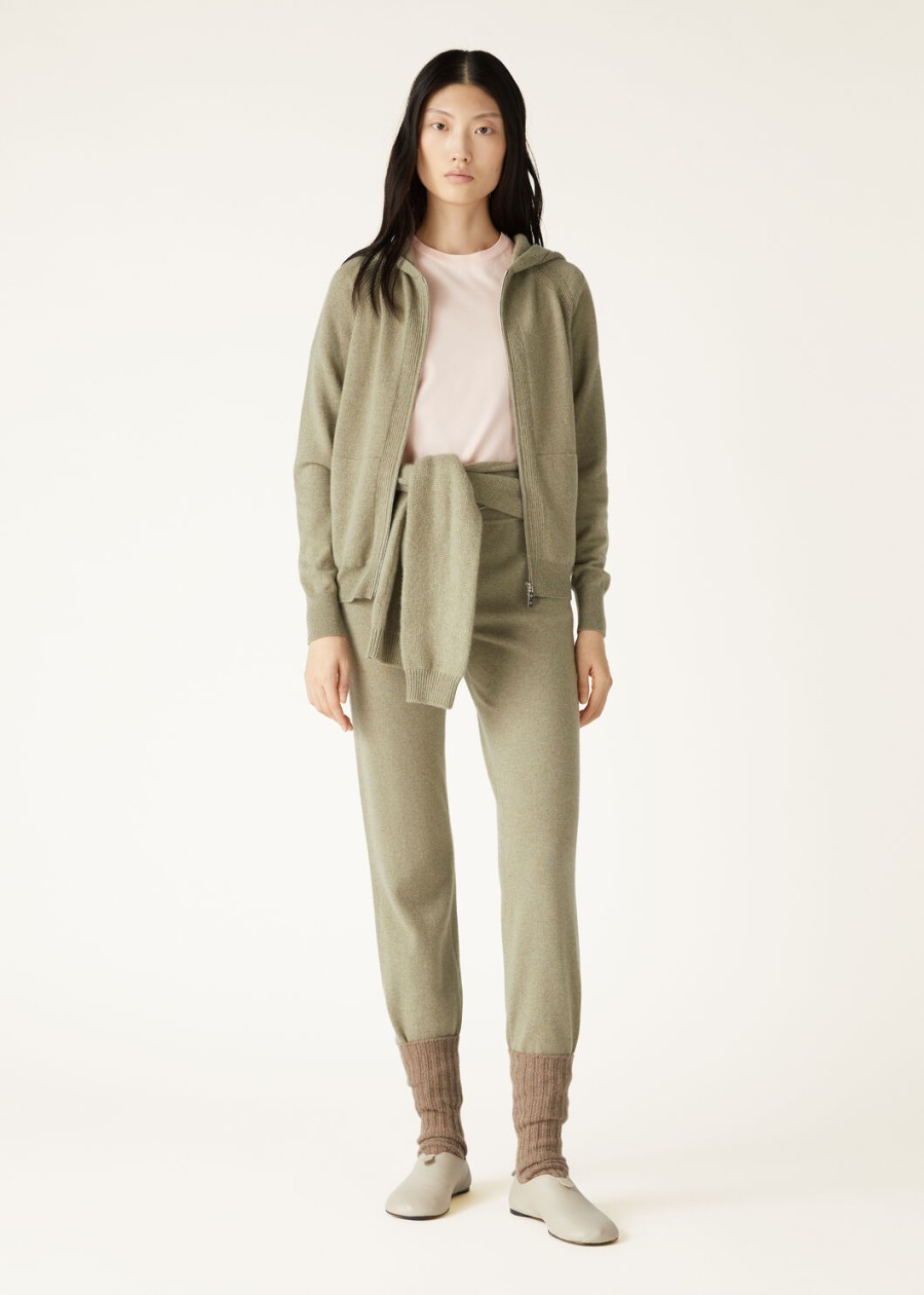 merano bomber baby cashmere korianderzaad melange