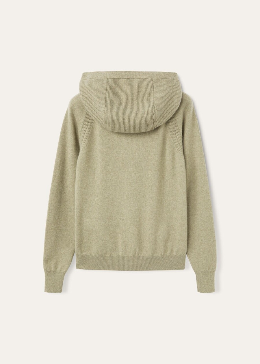 merano bomber baby cashmere korianderzaad melange