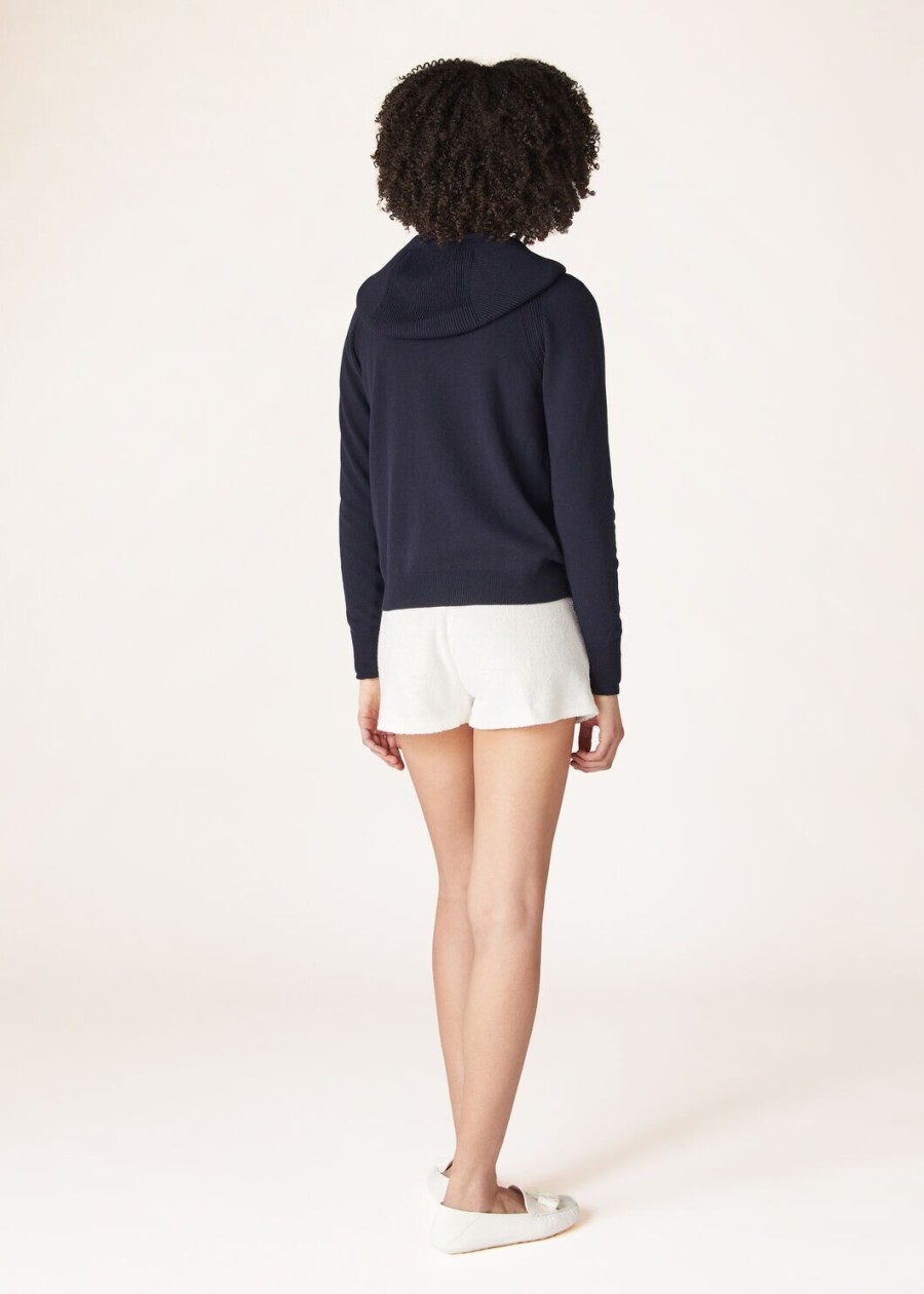 merano bomber baby cashmere marineblauw