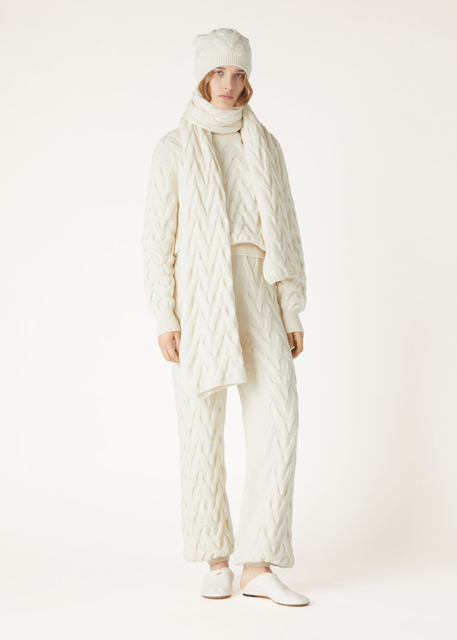 coconing crewneck baby cashmere white snow