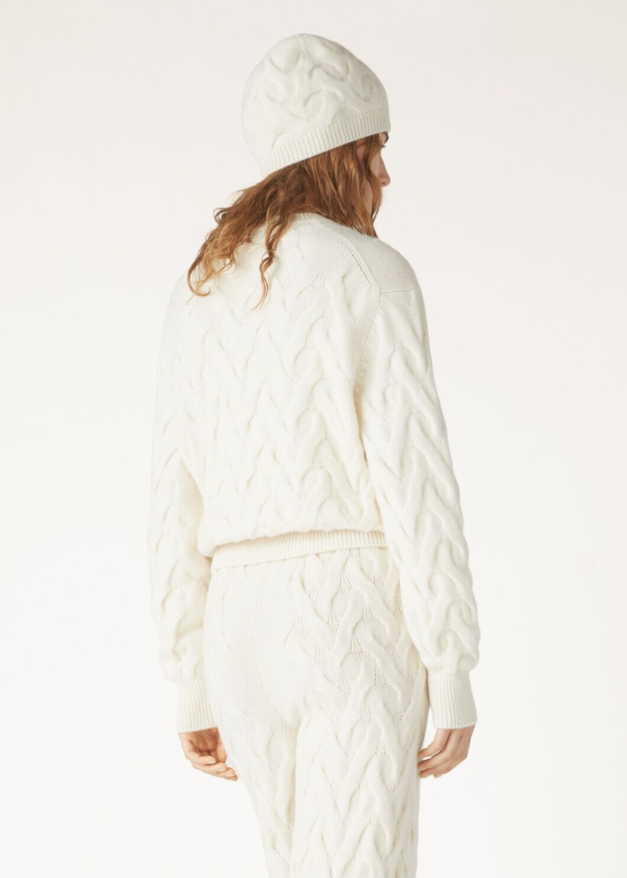 coconing crewneck baby cashmere white snow