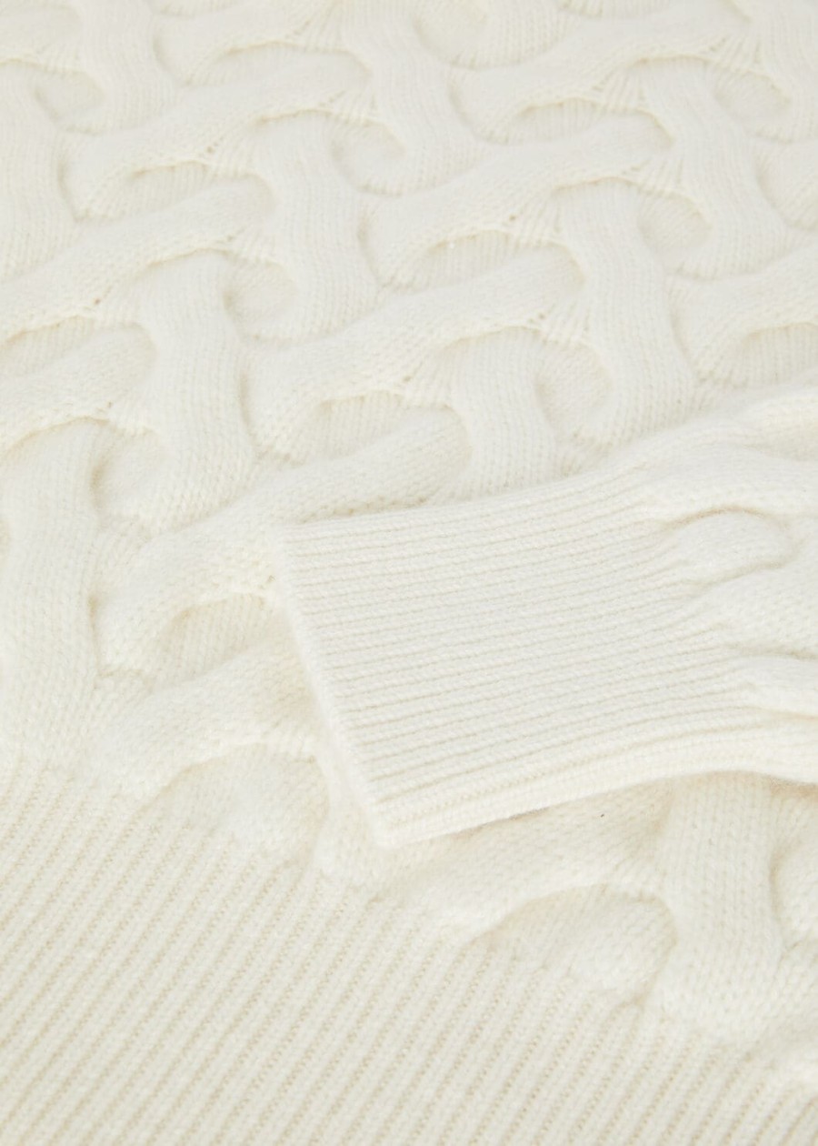 coconing crewneck baby cashmere white snow