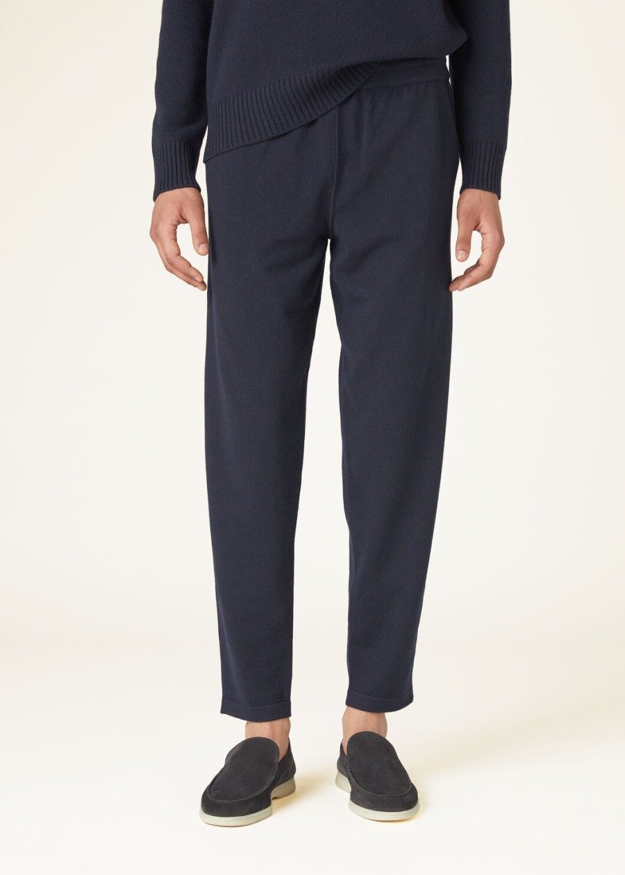 merano baby kasjmier broek marineblauw