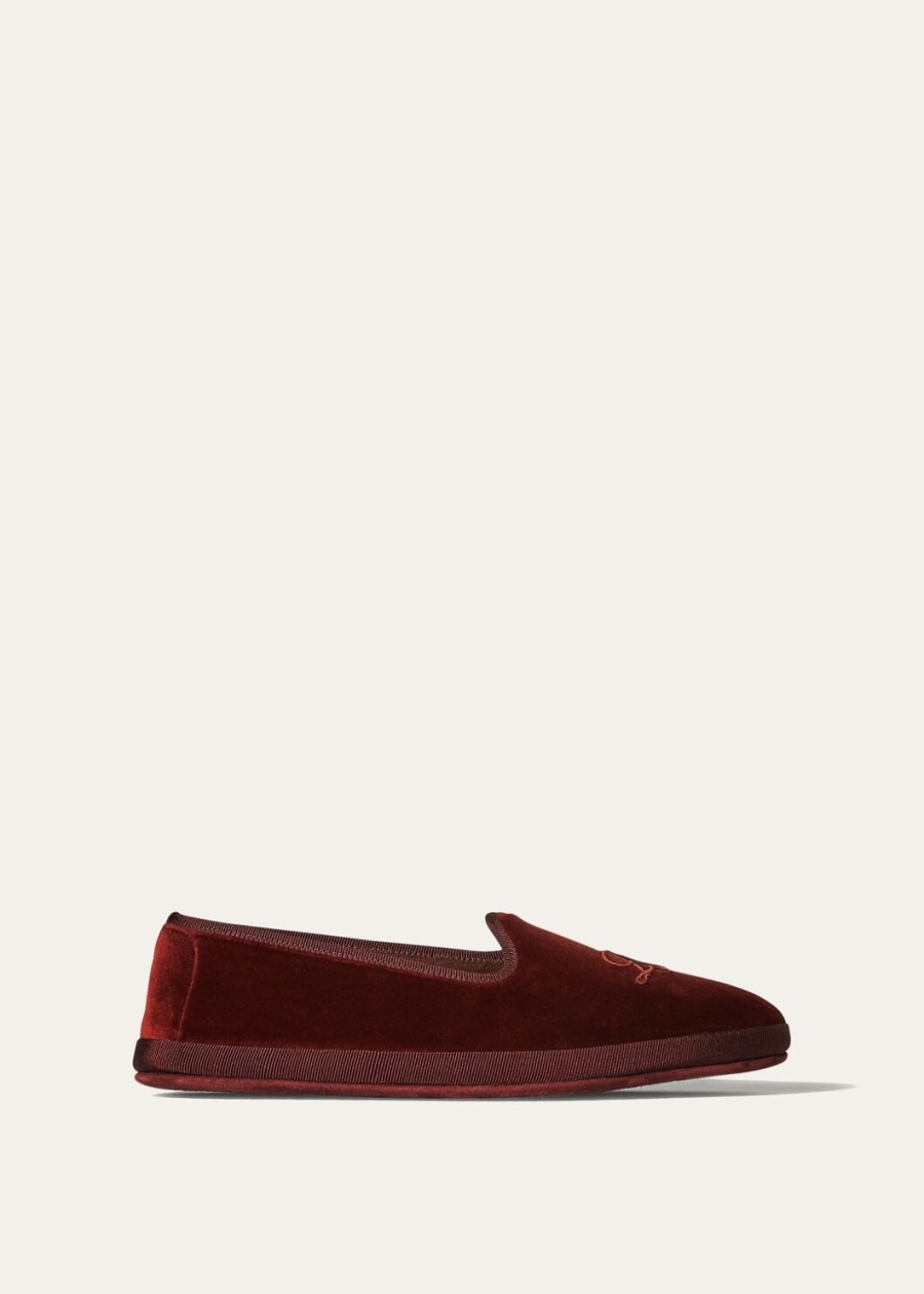 lp venice slipper loafers katoen bordeaux