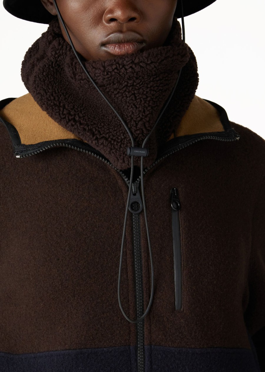 terminillo kasjmier sweatshirt ebbenhout melangemarineblauw