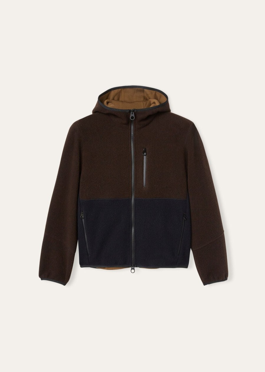 terminillo kasjmier sweatshirt ebbenhout melangemarineblauw