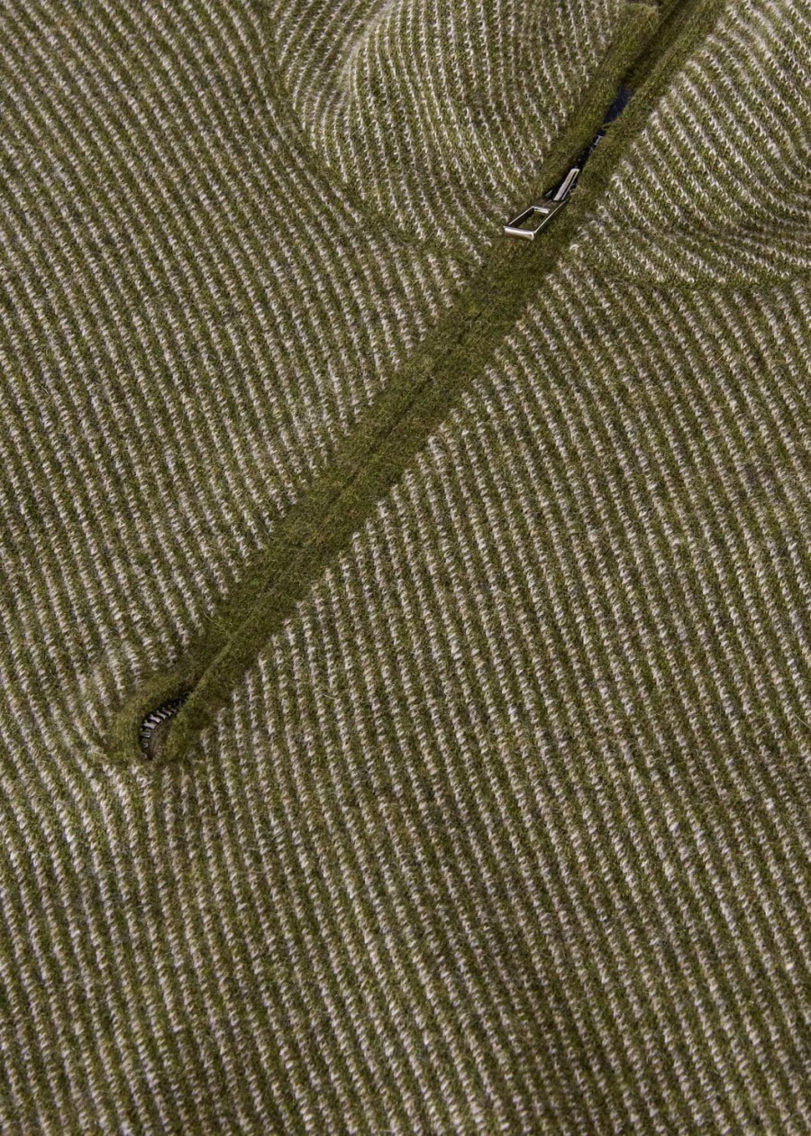 roadster trui mezzocollo cashmere cypres melangecroissant melange