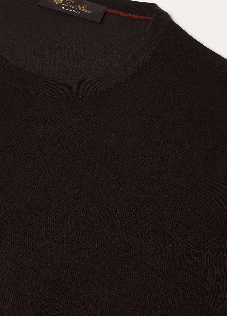 wish wollen t-shirt met ronde hals in de kleur auburn blaze