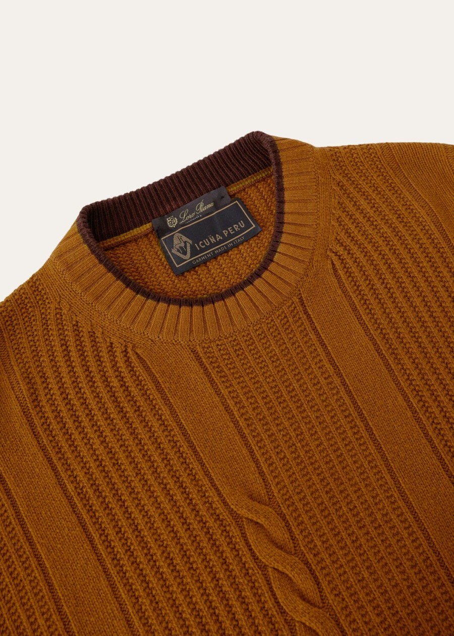 tunari crewneck vicuña nieuw marokkaans geel