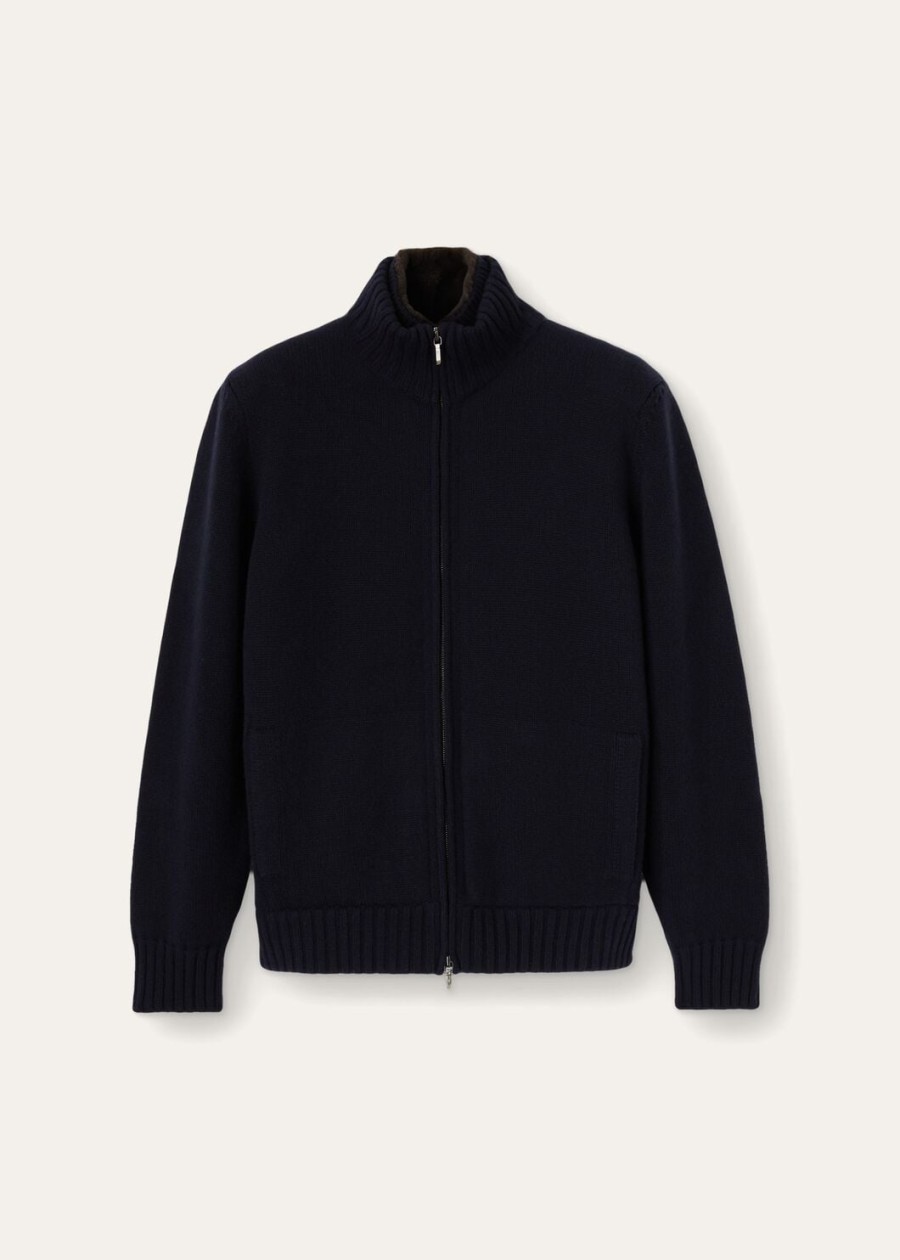 colman baby kasjmier bomberjack marineblauw