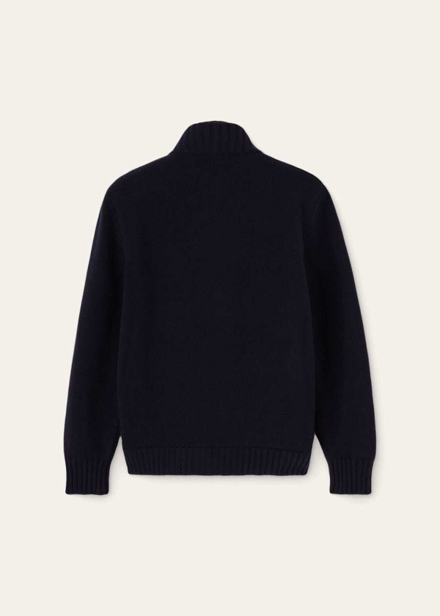 colman baby kasjmier bomberjack marineblauw