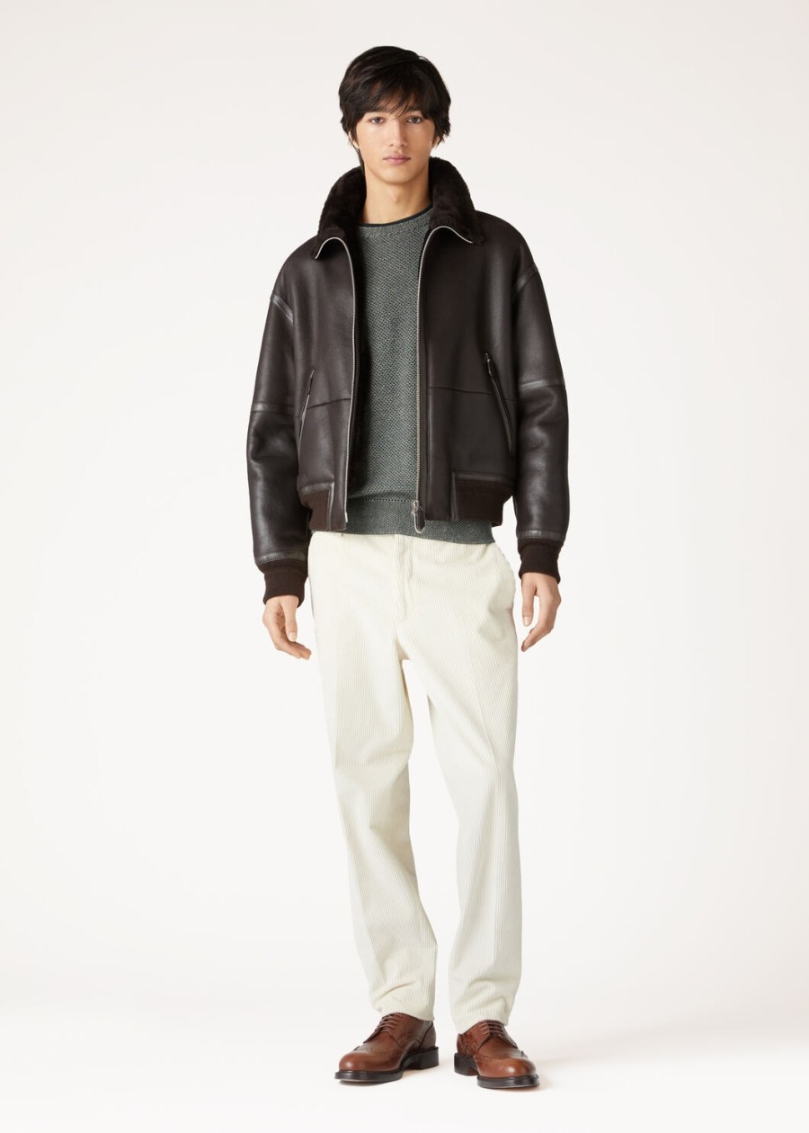 city pull crewneck baby cashmere beechlush rainforest