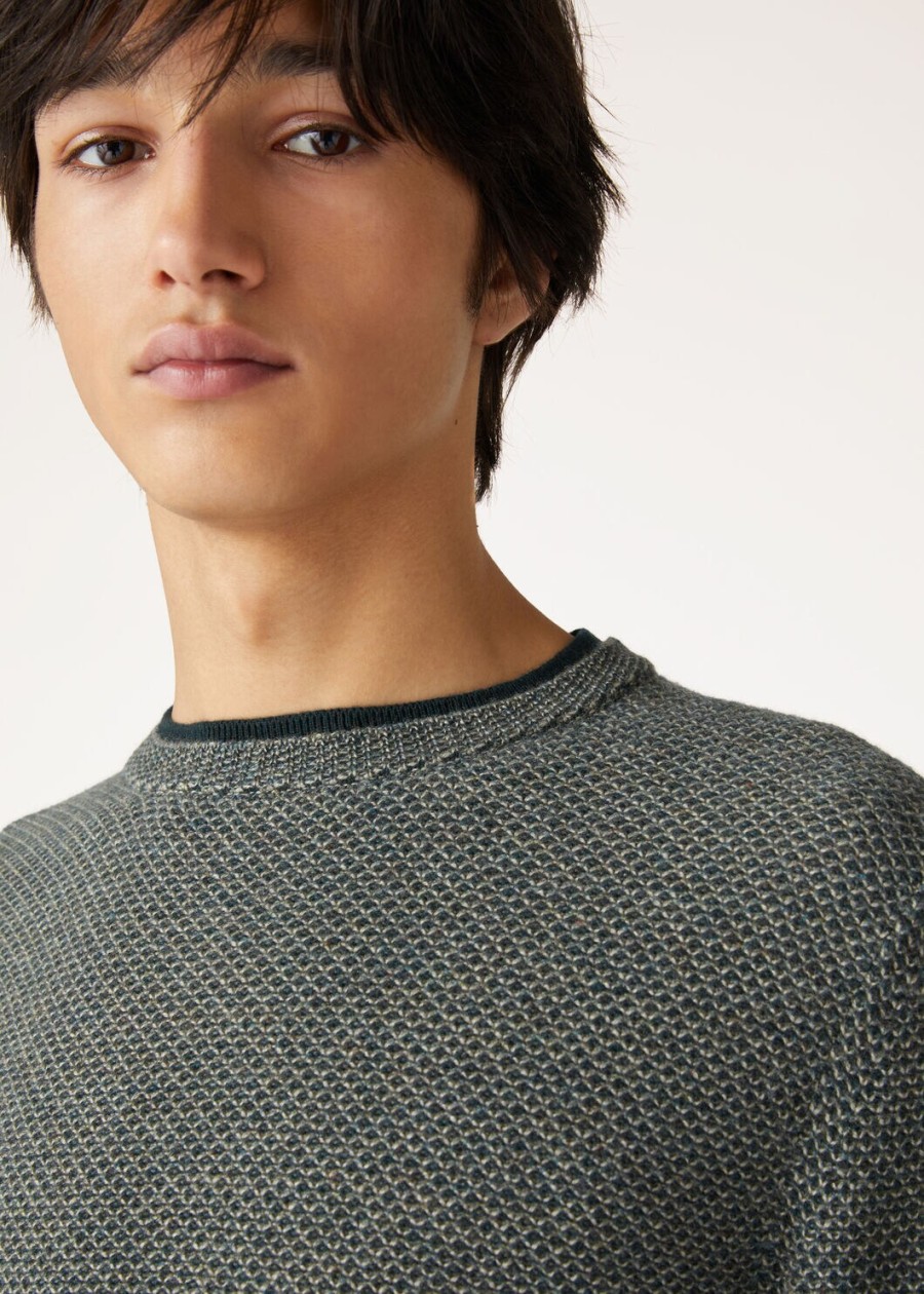 city pull crewneck baby cashmere beechlush rainforest