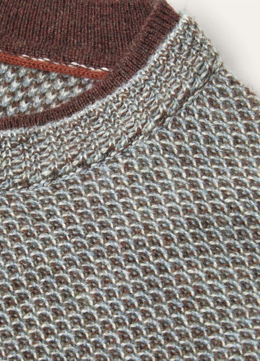 city pull crewneck baby cashmere waves on the cliff