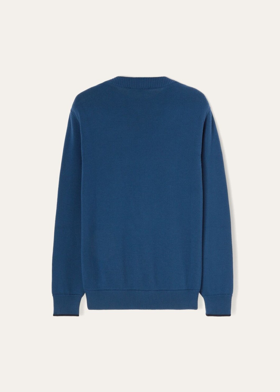 the gift of kings halmond crew neck bluebell vine