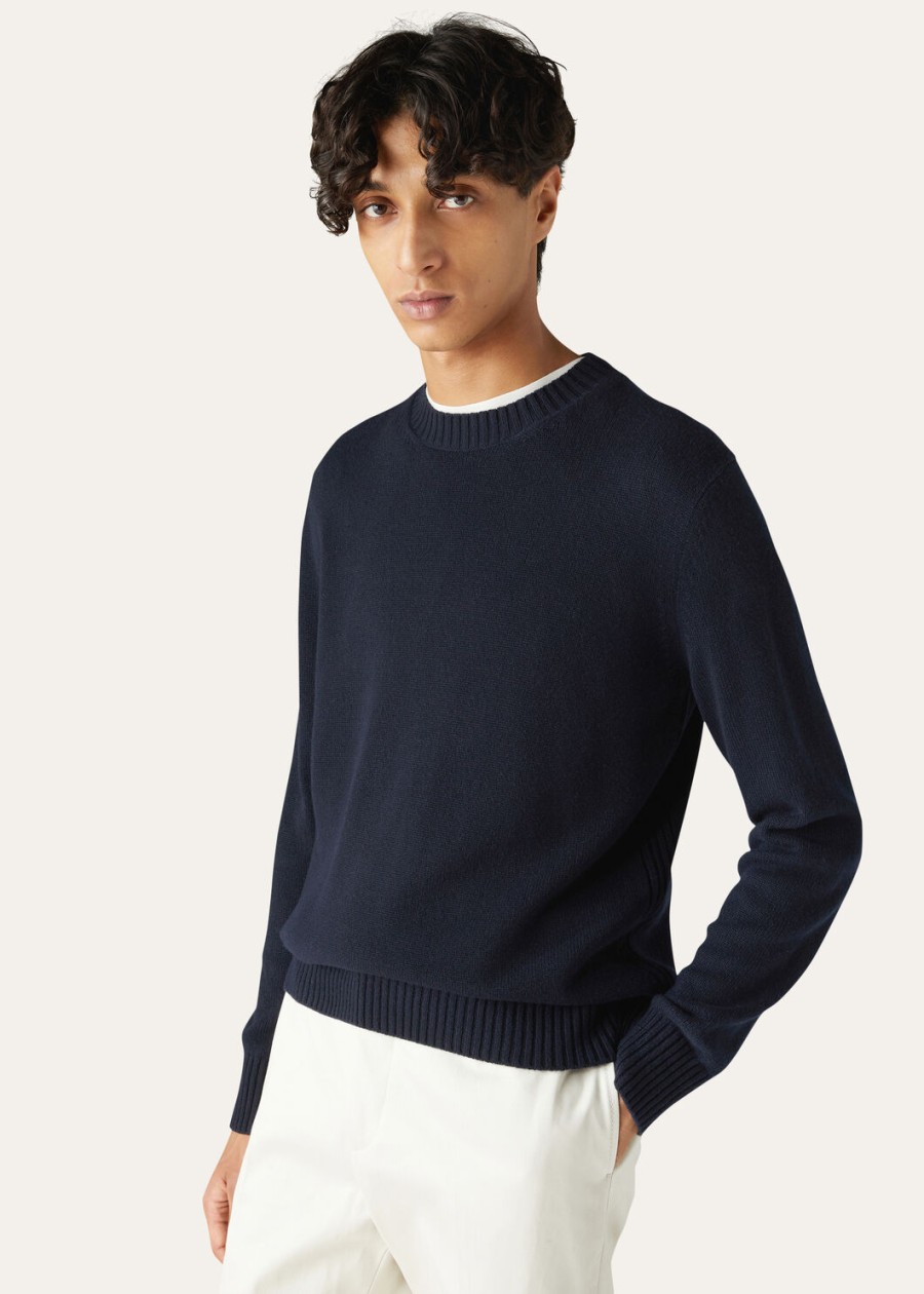 parksville crewneck baby cashmere navy