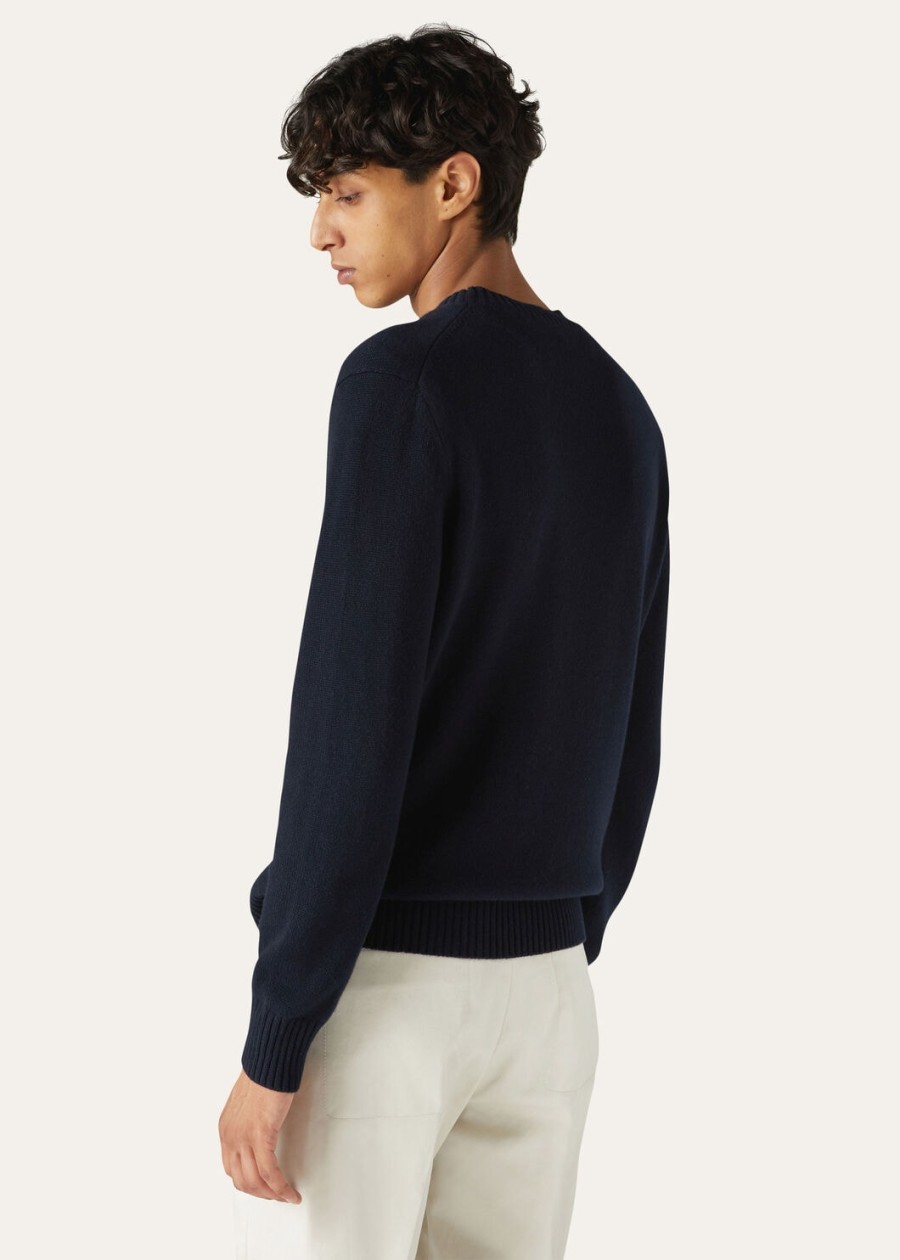 parksville crewneck baby cashmere navy