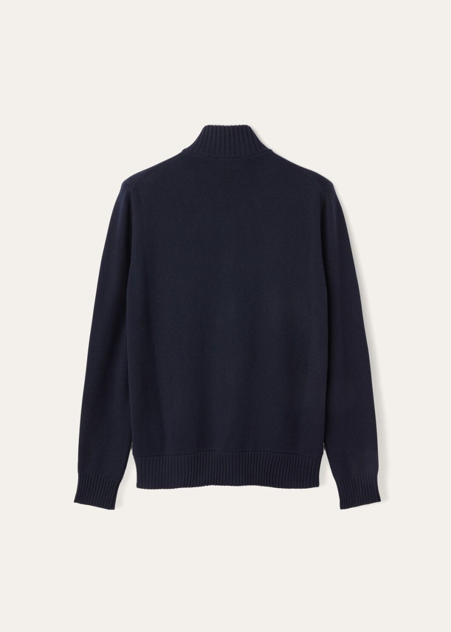 parksville bomber baby cashmere jacket marineblauw