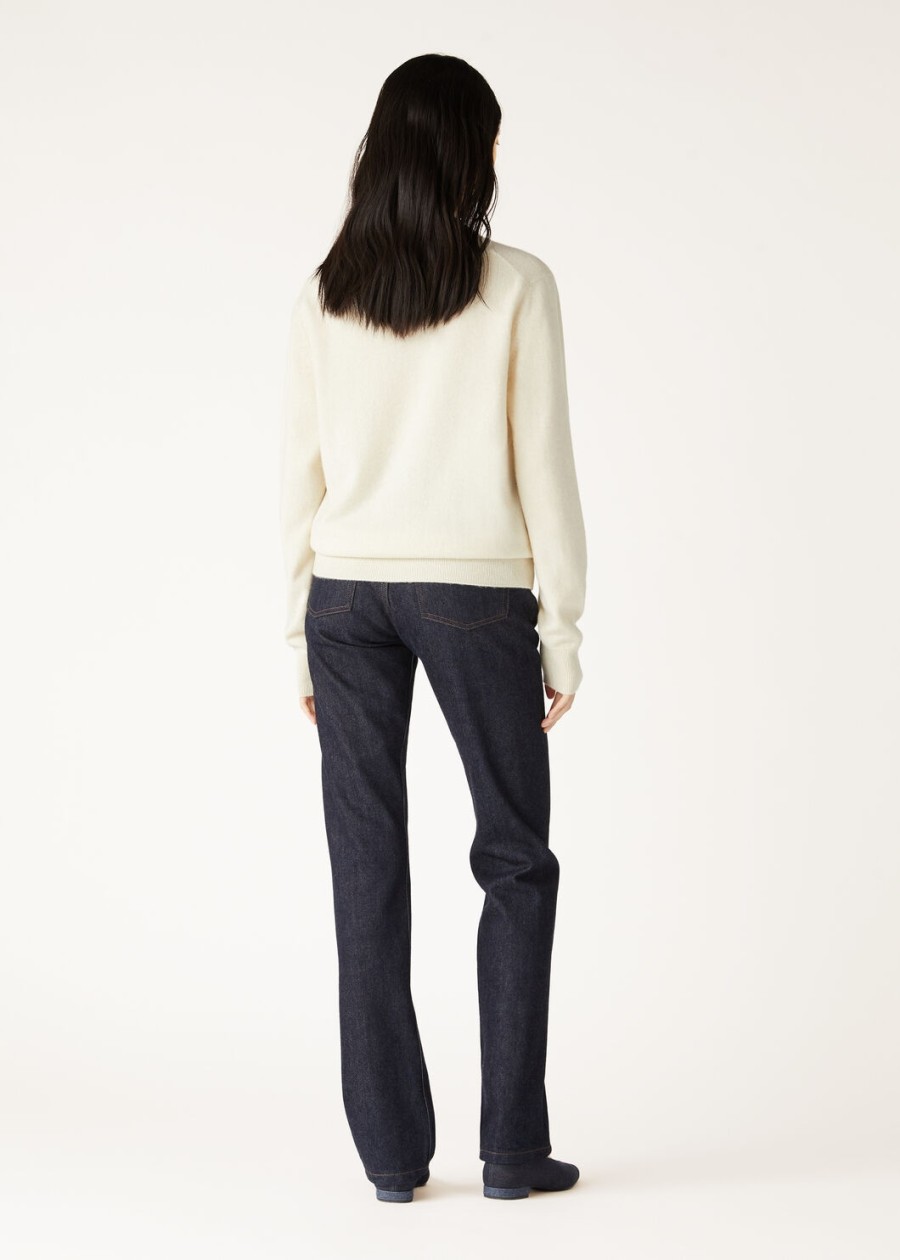loro crewneck cashmere pure dunes mel