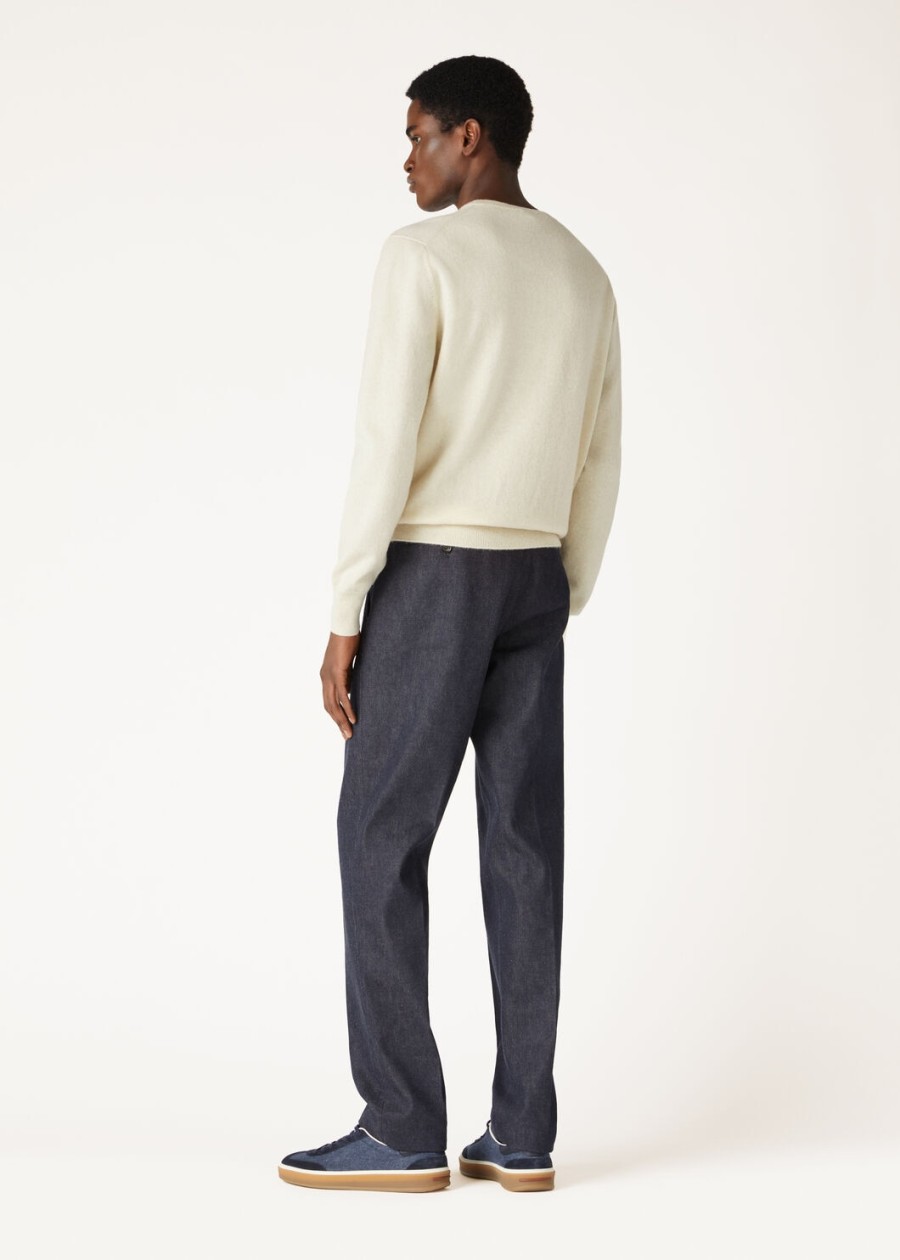 loro crewneck cashmere pure dunes mel