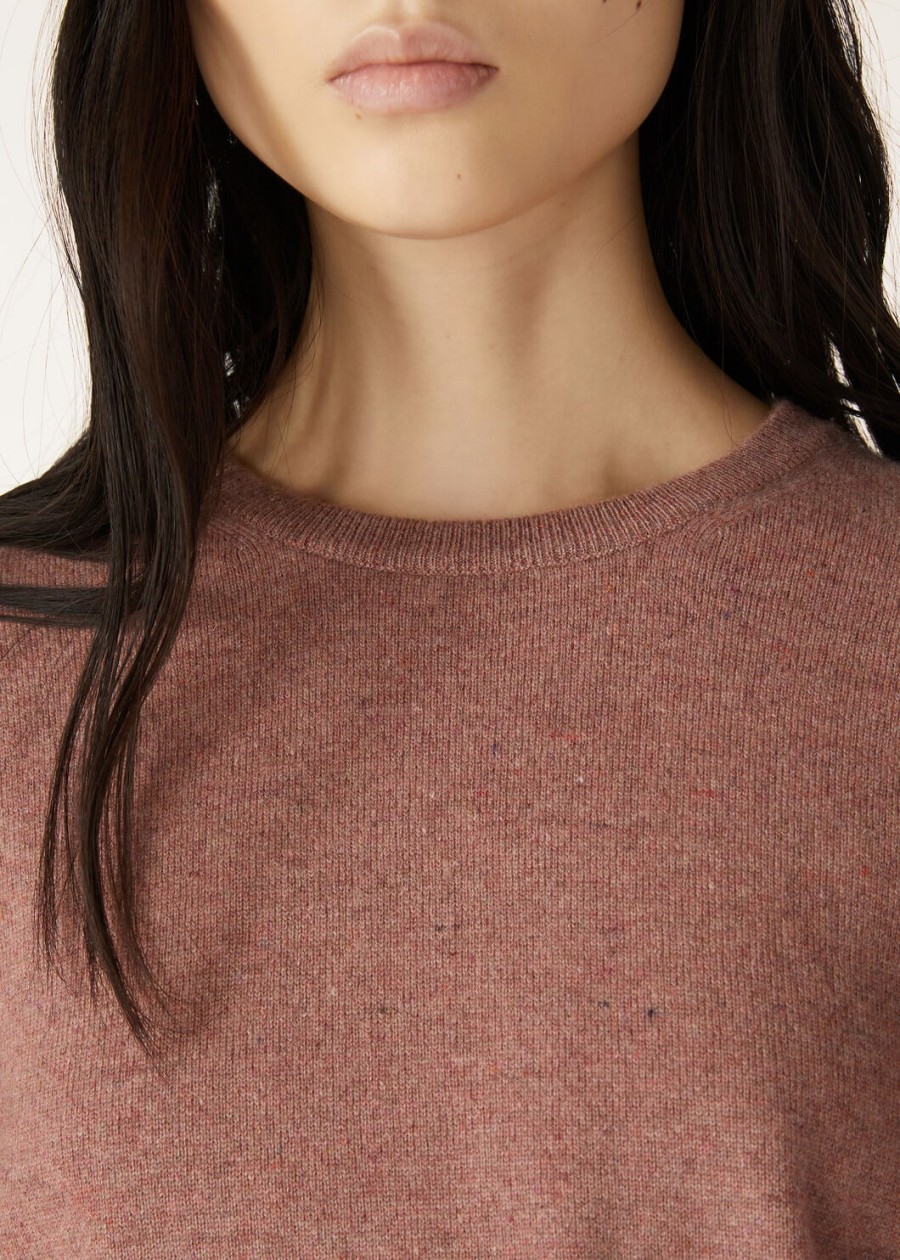 loro crewneck cashmere red sand mel