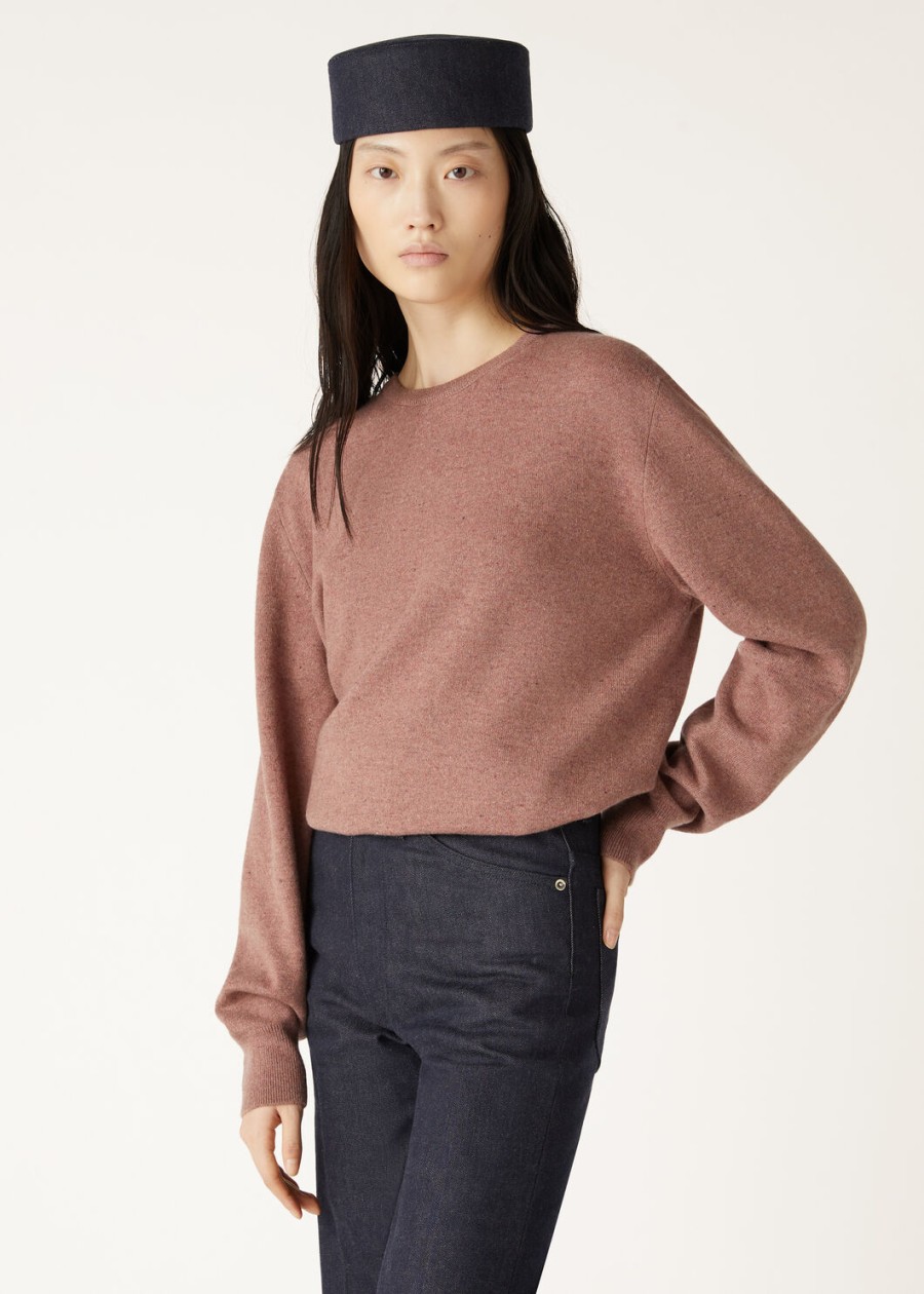 loro crewneck cashmere red sand mel