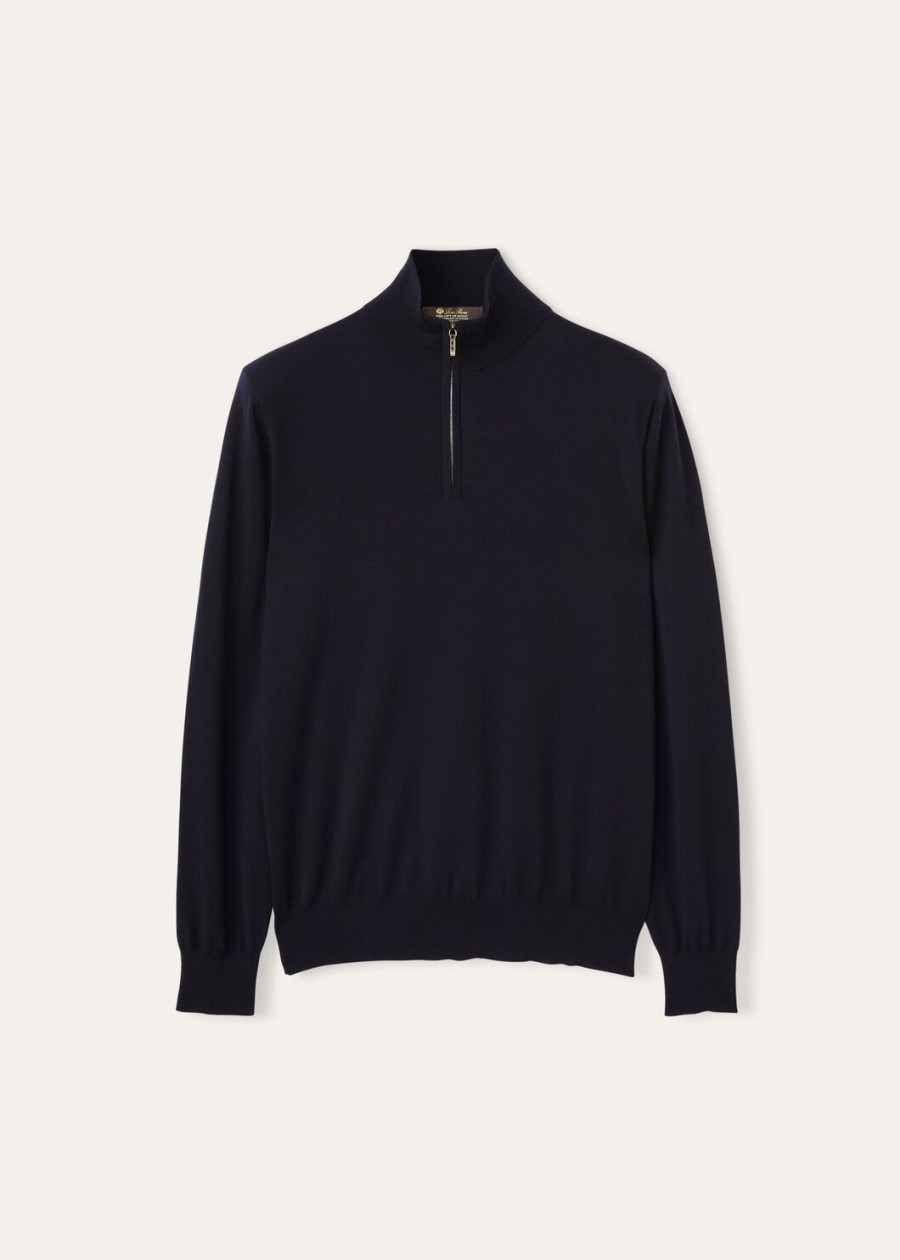 de iconische gift of kings-trui in marineblauw