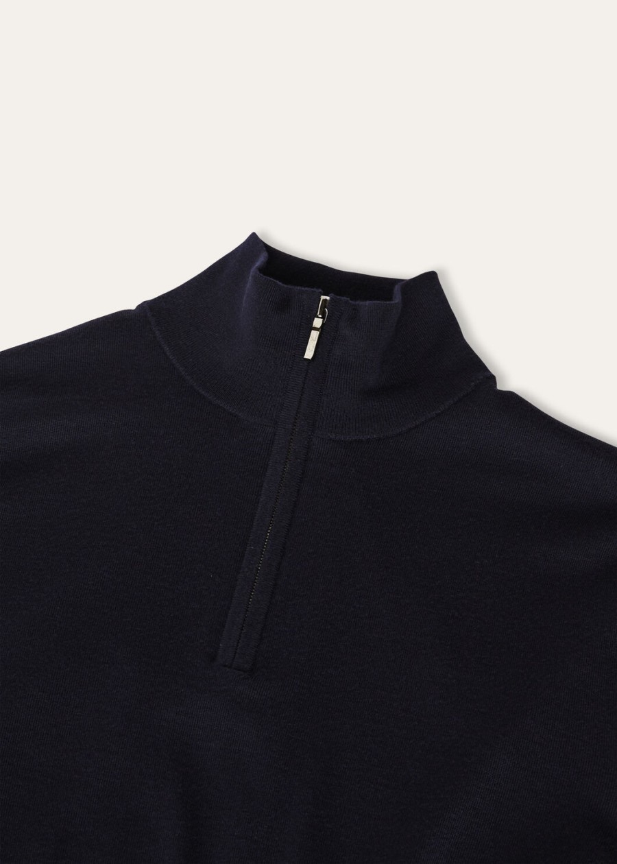 de iconische gift of kings-trui in marineblauw