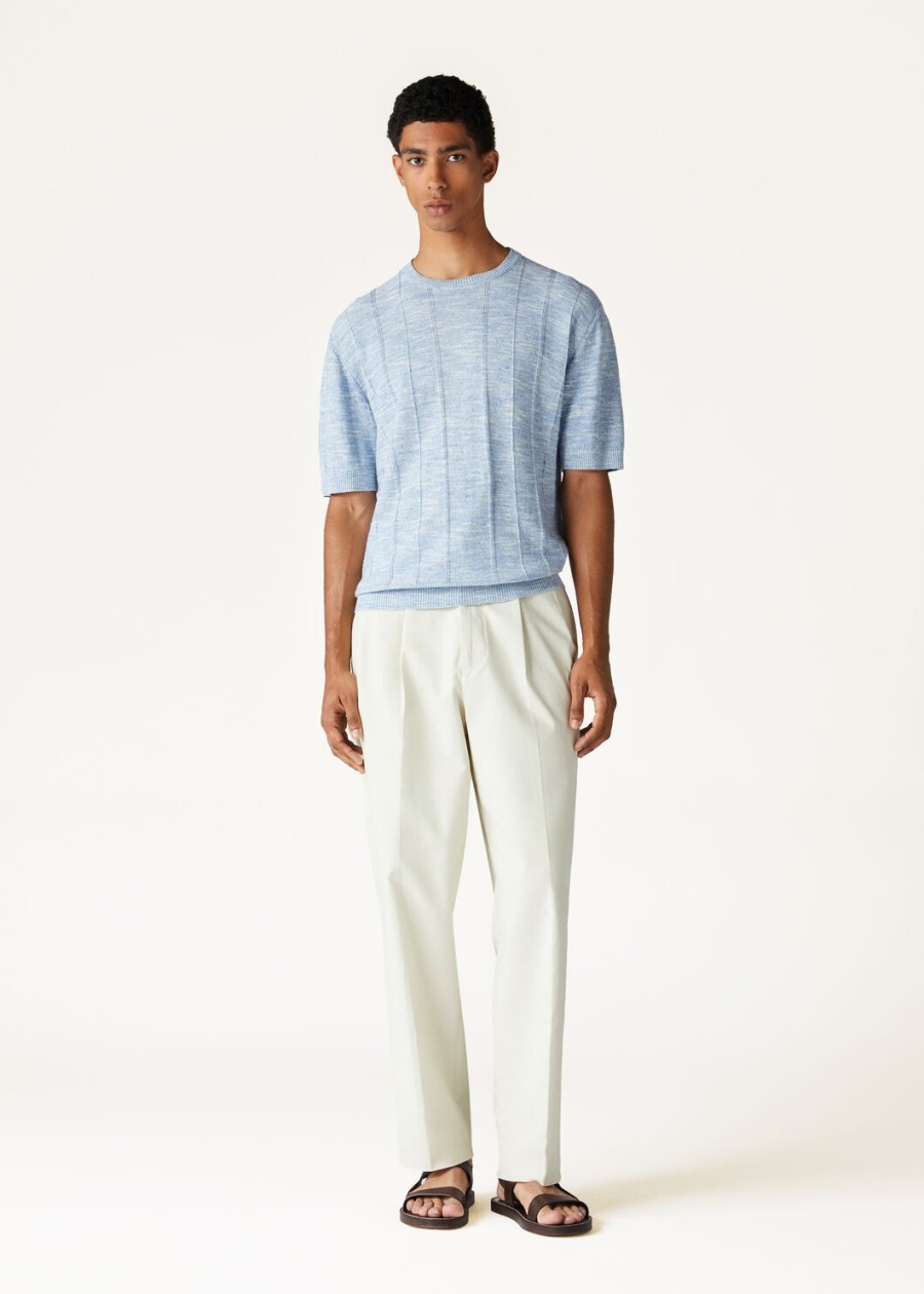 tori crewneck in zijde saltwater