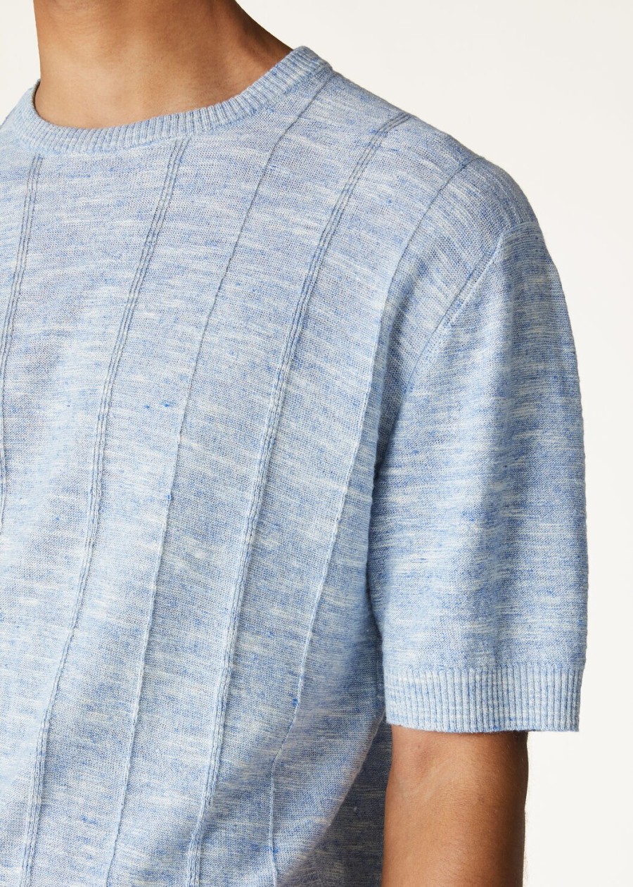 tori crewneck in zijde saltwater